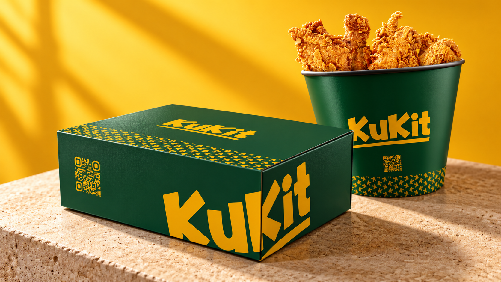 Abcon Branding Projet - Kukit, identité visuelle et emballages pour la restauration rapide
