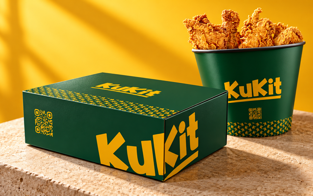 Abcon Branding Projet - Kukit, identité visuelle et emballages pour la restauration rapide