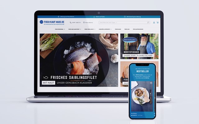 4eck Media | Webdesign & SEO/GEO Projet - Conception et développement de la boutique en ligne Fischkaufhaus.de