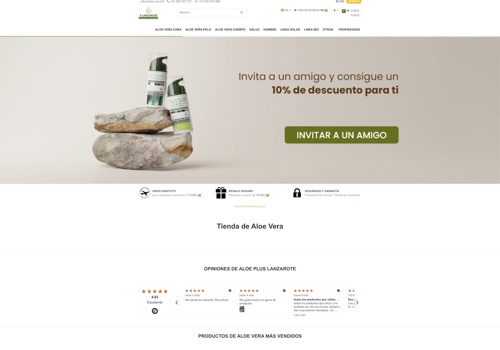 Boutique en ligne Aloe 2B Lanzarote