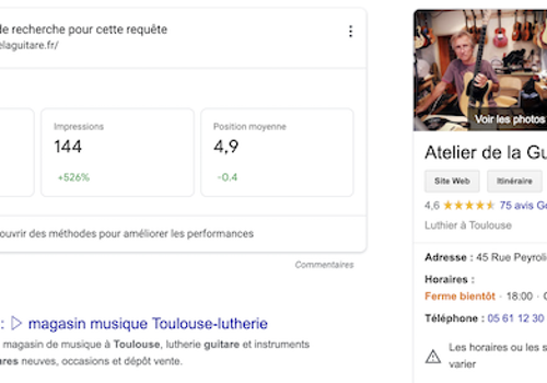 myseosimple Projet - Atelier de la guitare