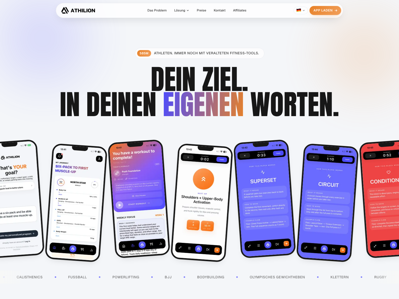 Site web de l’application