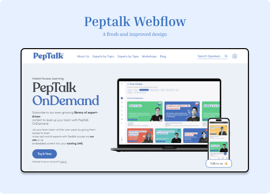 TechTIQ Solutions Projet - Peptalk Webflow