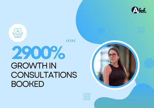 Afef Digital Projet - 2900 % de croissance des consultations réservées