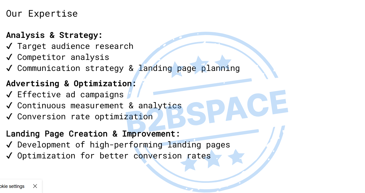B2B Space Headerbild