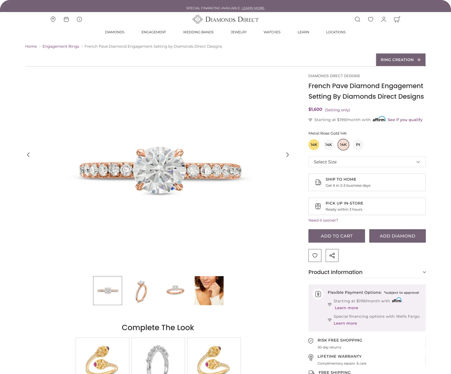 Diamants en direct