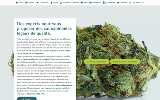 Limbus Studio Projet - site e-commerce greenexperts.fr
