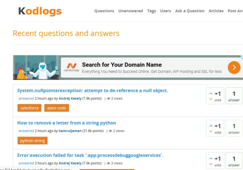 Amilent Technologies Projet - Kodlogs