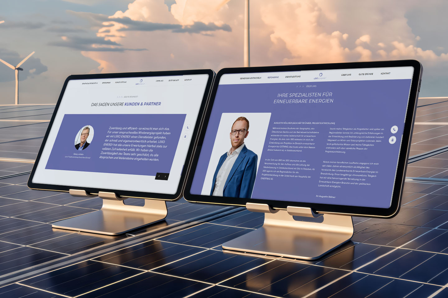 4eck Media | Webdesign & SEO/GEO Projet - Refonte WordPress avec carte des projets et optimisation SEO pour un développeur de projets éoliens