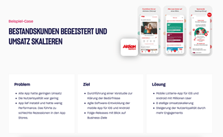 NanoGiants GmbH Projet - Action Mensch - application de loterie