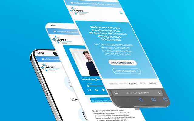 Vanced Media | Webdesign, Online-Marketing, SEO/GEO Projet - Site web corporate pour Inova Energiemanagement