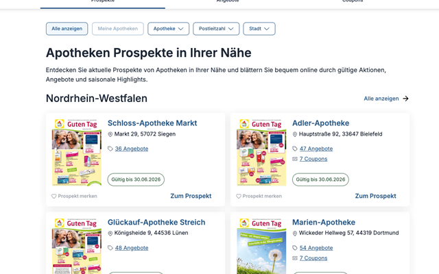 TITANSHUB GmbH Projet - Univers des prospectus en pharmacie