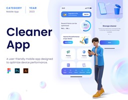 ANODA | Product Design Agency | UI UX Design | Projet - Cleaner | Optimisation pour les appareils mobiles | UX/UI
