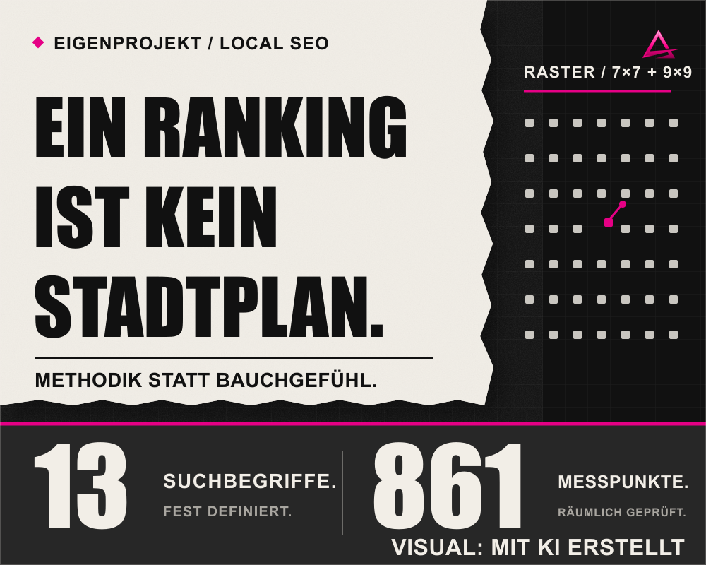 LA AGENCIA Projet - Référencement local à Braunschweig : 13 mots-clés dans la grille cartographique
