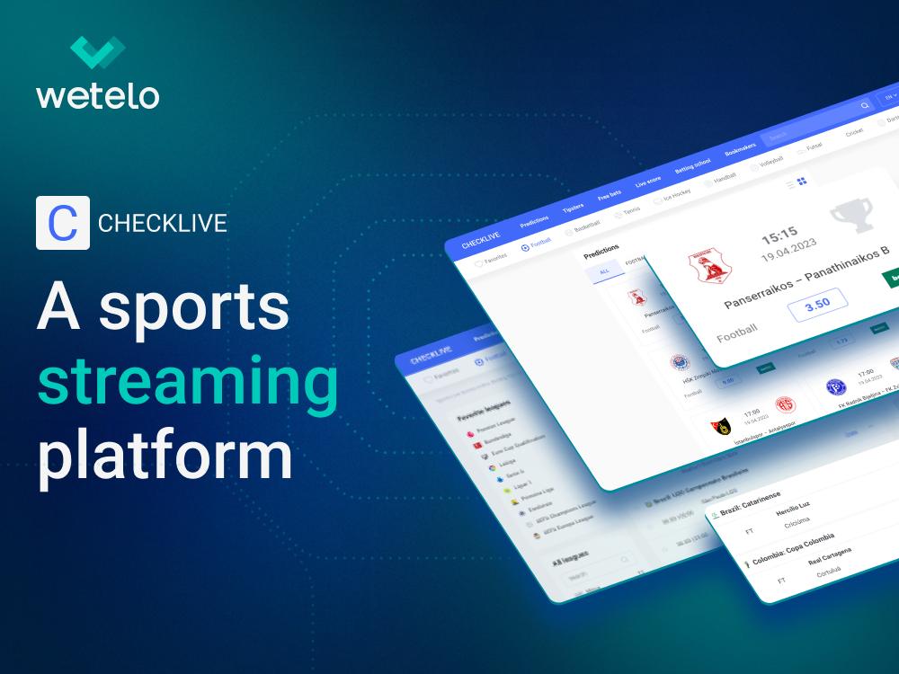 Wetelo Inc. Projet - Plateforme pour les retransmissions sportives
