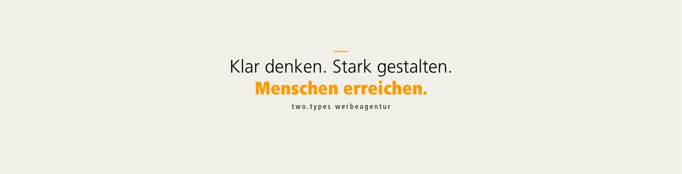 TwoTypes Werbeagentur GmbH & Co. KG Headerbild
