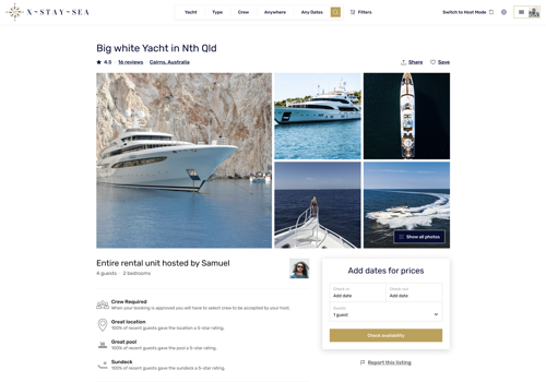 IT Brains Projet - X-Stay-Sea, plateforme de location de yachts et d’expériences