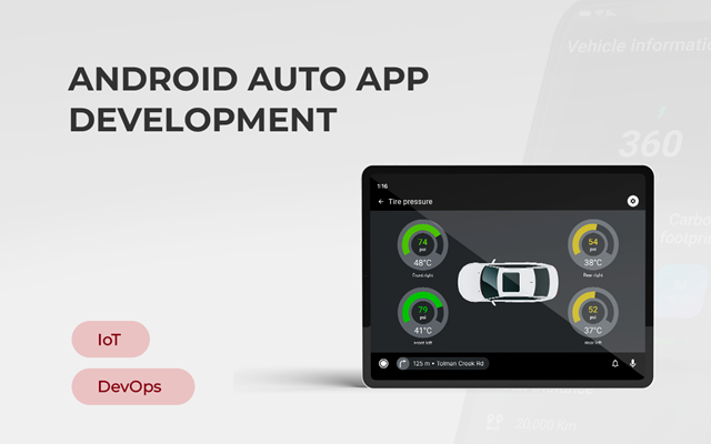 Innowise Projet - Contrôle du véhicule 35 % plus efficace après la mise en place d’une application Apple CarPlay et Android Auto