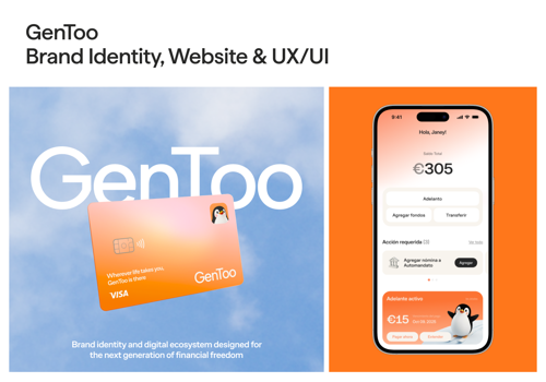 Embacy Projet - GenToo : identité de marque, site web et UI/UX