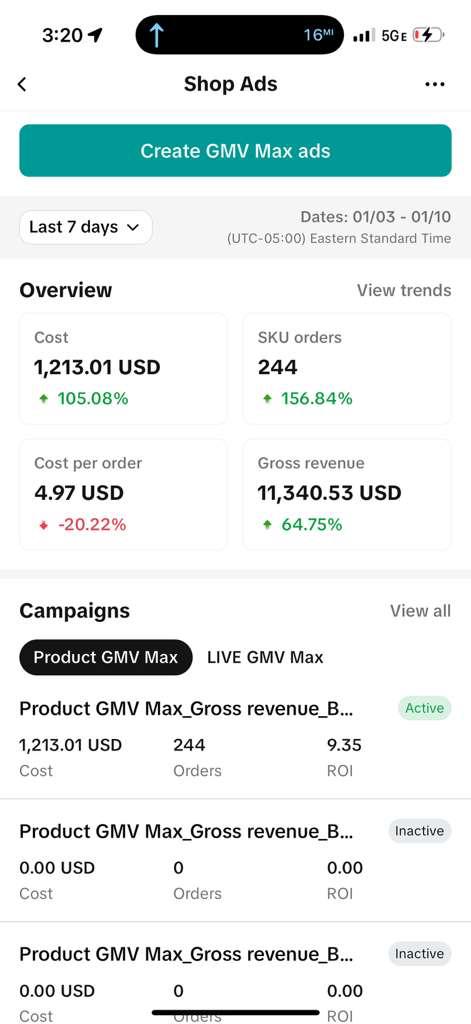 GMV Forge Projet - Étude de cas GMV Max Ads : ROAS multiplié par 9,35 lors d’un test de 7 jours
