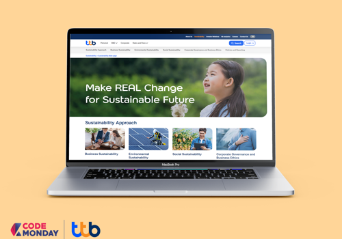 CODEMONDAY Projet - Site web principal de l'entreprise ttb Bank