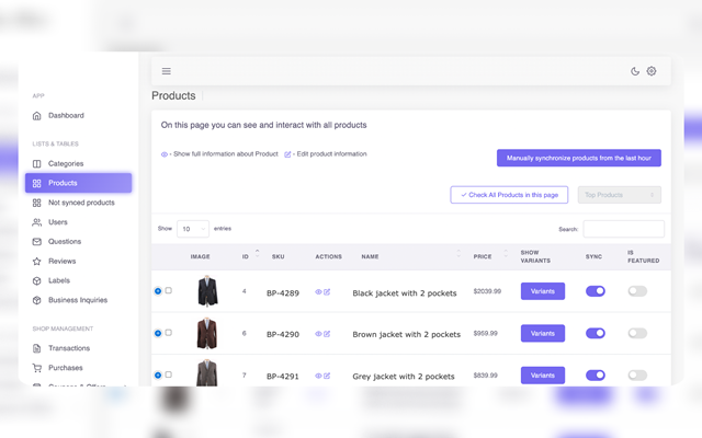 Corpsoft Solutions Projet - Plateforme en ligne pour le commerce électronique