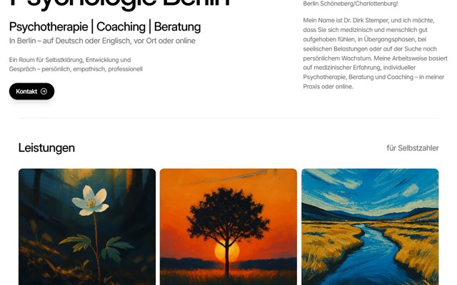 Blaq Nexus Projet - Refonte du site web, Psychologie Berlin