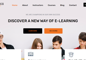 Développement de site web pour un site e-learning