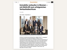 PresseHelden GmbH Projet - Article sur la vente immobilière à Brême avec DAHLER