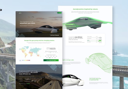 Brandetize Projet - Aptera - Conception de site web