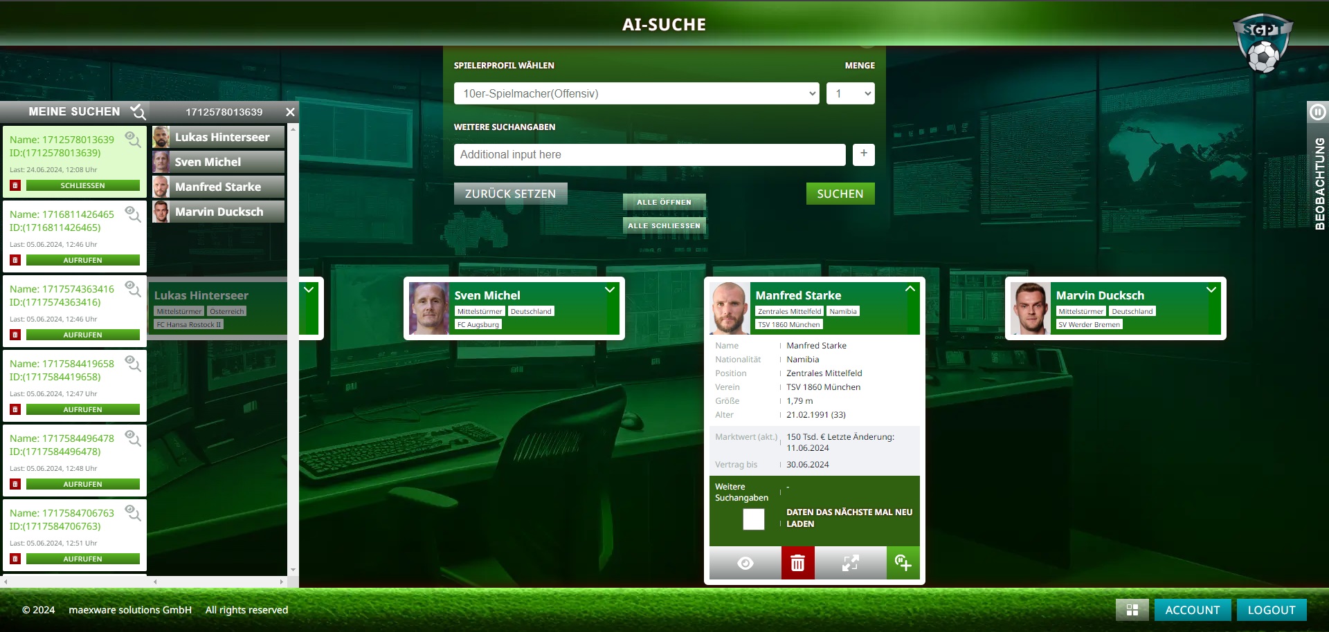 maexware solutions GmbH Projet -