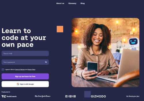 BlockCrunch Projet - Mimo : apprendre le code/la programmation