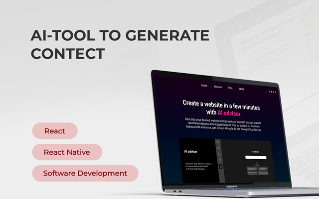 Innowise Projet - Création de sites web et génération de contenu avec des outils d’IA