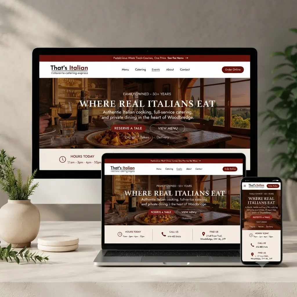 SERP WIZARD Projet - c’est un restaurant italien