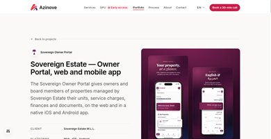AZINOVE SAS Projet - Sovereign Estate Internal Portal