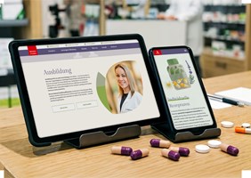 Marque ombrelle numérique et site web avec espace carrière pour quatre pharmacies à Cottbus