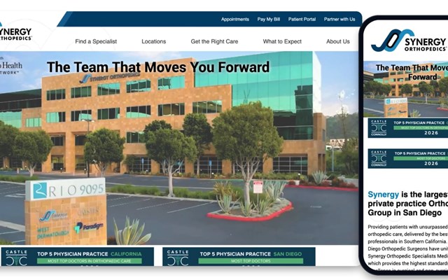 Creative Mindworks Projet - Site web de Synergy Orthopedics
