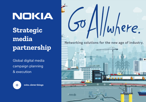 Mito Performance Projet - Nokia Allwhere - Private Wireless - Planification et exécution d’une campagne média numérique mondiale