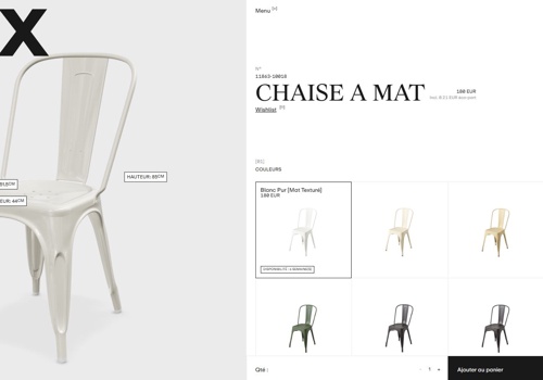 3DVUE Projet - Mobilier français Tolix
