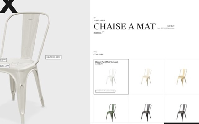 3DVUE Projet - Mobilier français Tolix