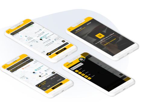 Venturex Apps Projet - Application mobile d'agence de taxis - Londres