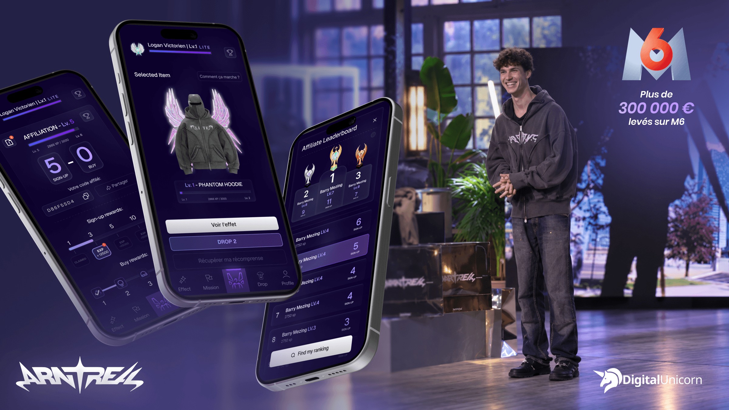 Digital Unicorn SAS Projet - ARNTREAL, Vêtements connectés NFC et gamification mobile