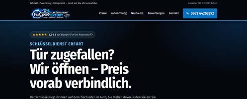 Site web de dépannage avec des tarifs transparents et un référencement local optimisé