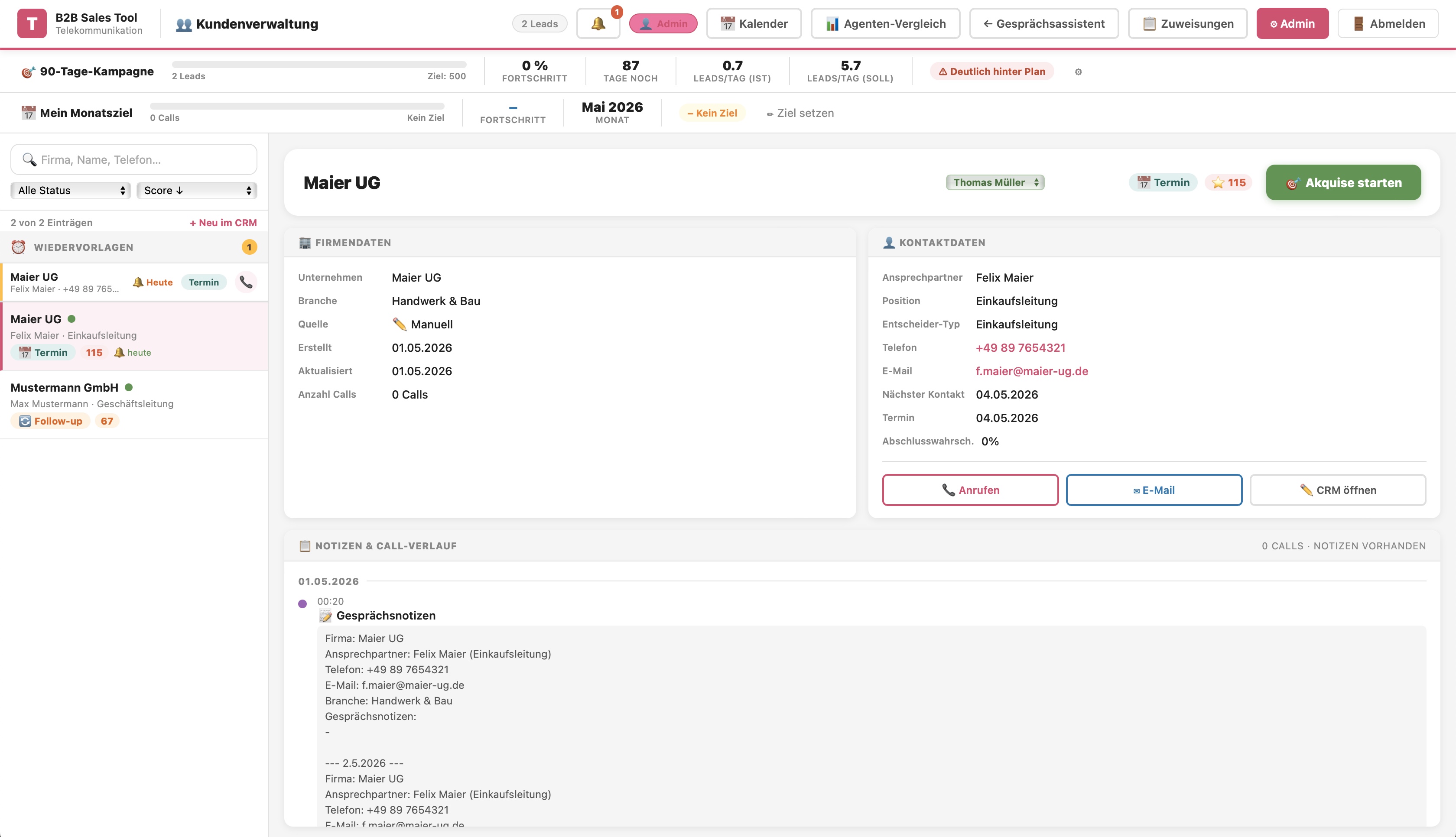 Ventas Webdesign CLG Projet -