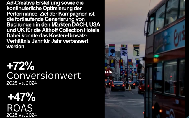 adcologne GmbH Projet - Meta Ads Althoff Collection Hôtels