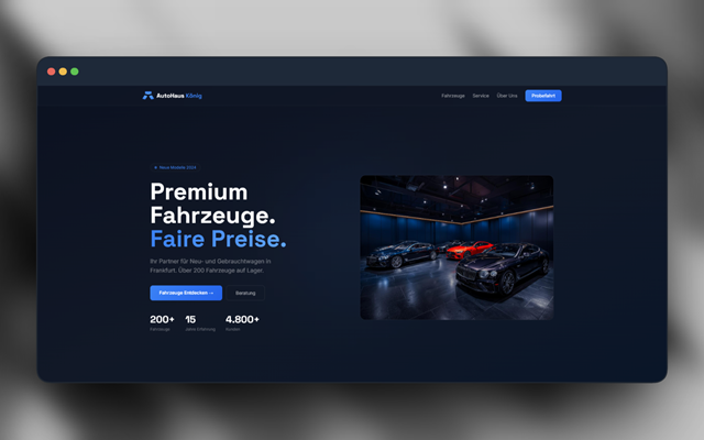 Genizi Projet - Site web d’un concessionnaire
