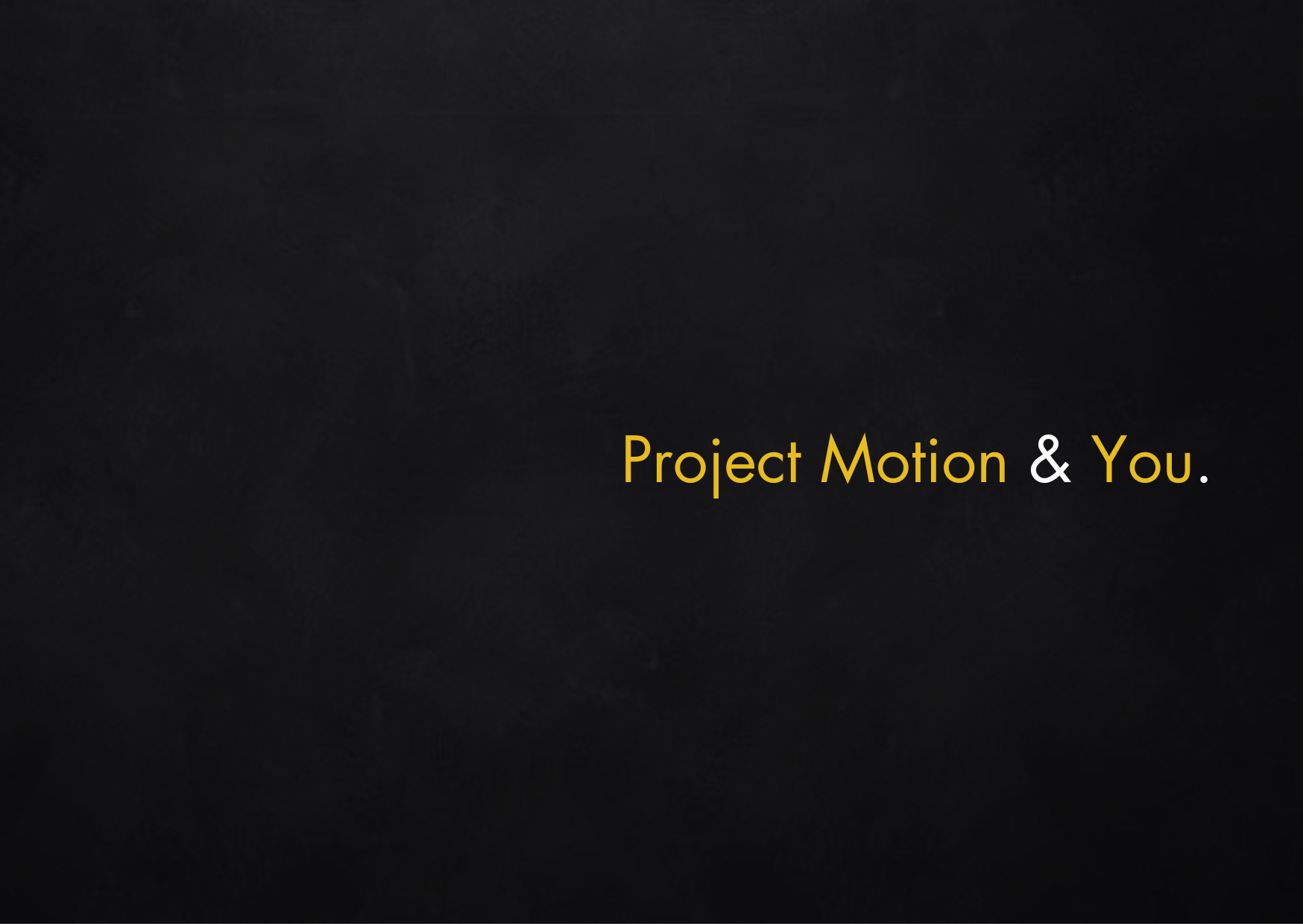 Project Motion Headerbild