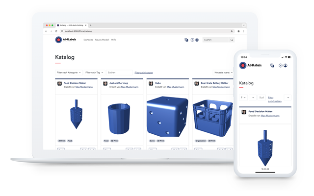 operun Digital Solutions Projet - Catalogue pour l'impression 3D