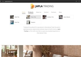 Xatcom - Agencia digital Valencia Projet - Conception du site institutionnel de JAPLA TRADING