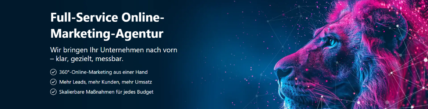 Löwenstark Online-Marketing GmbH Headerbild